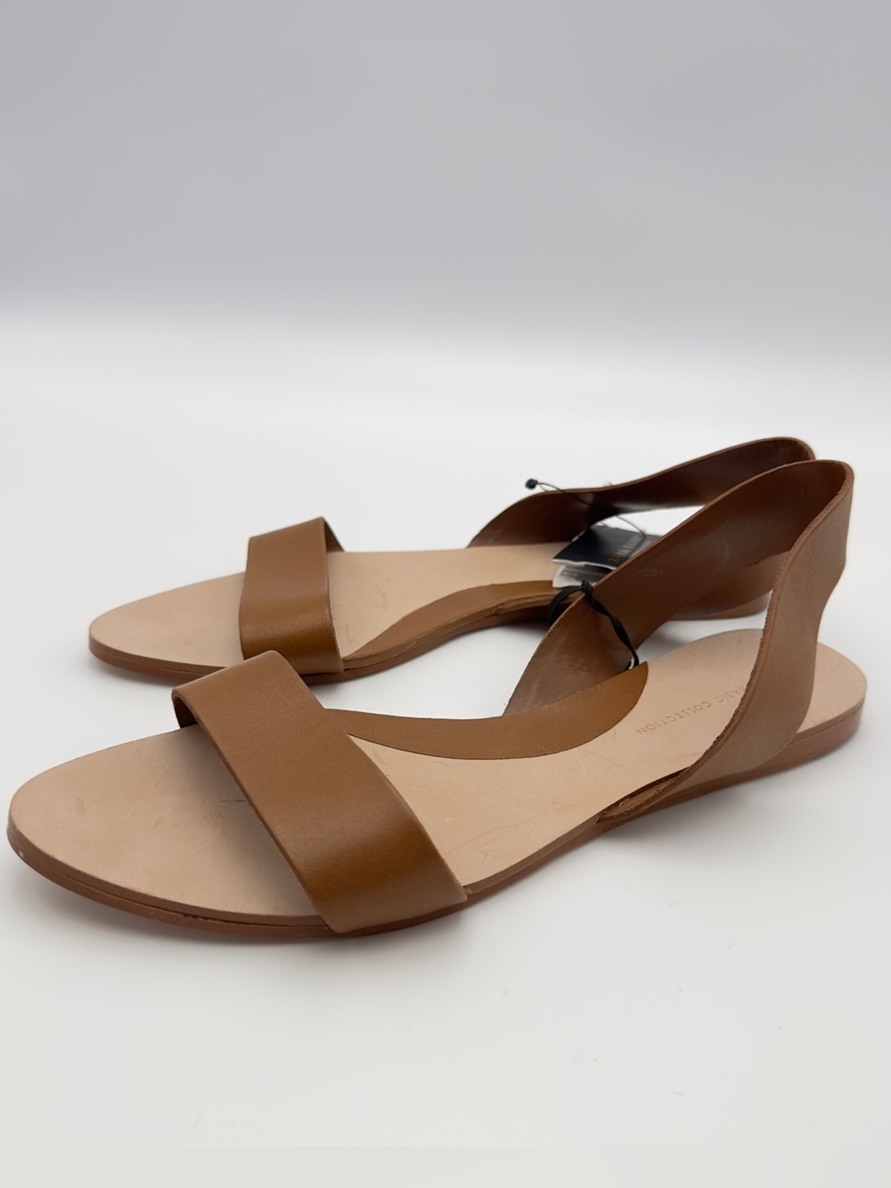 Vintage Zara Women’s Strappy Sandals Slip-On Tan Cognac Brown Size EUR 38 US 7. - Picture 2 of 6